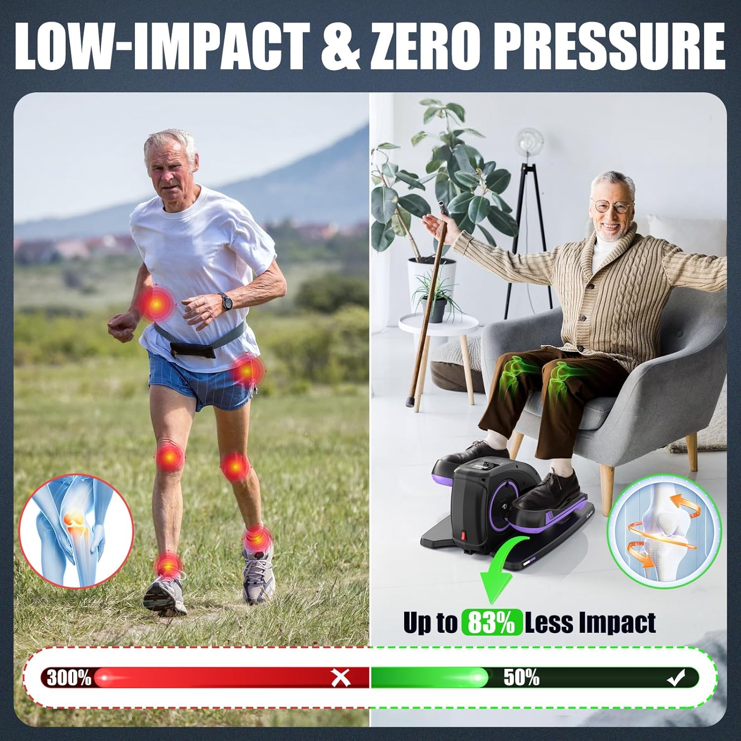 ANCHEER Under Desk Elliptical Machine - Quiet Pedal Exerciser for Seniors, Office Home, Low-Impact Seated Leg Workout Equipment, Smart LCD Display, Remote Control ANCHEER Under Desk Elliptical Machine - Quiet Pedal Exerciser for Seniors, Office Home, Low-Impact Seated Leg Workout Equipment, Smart LCD Display, Remote Control