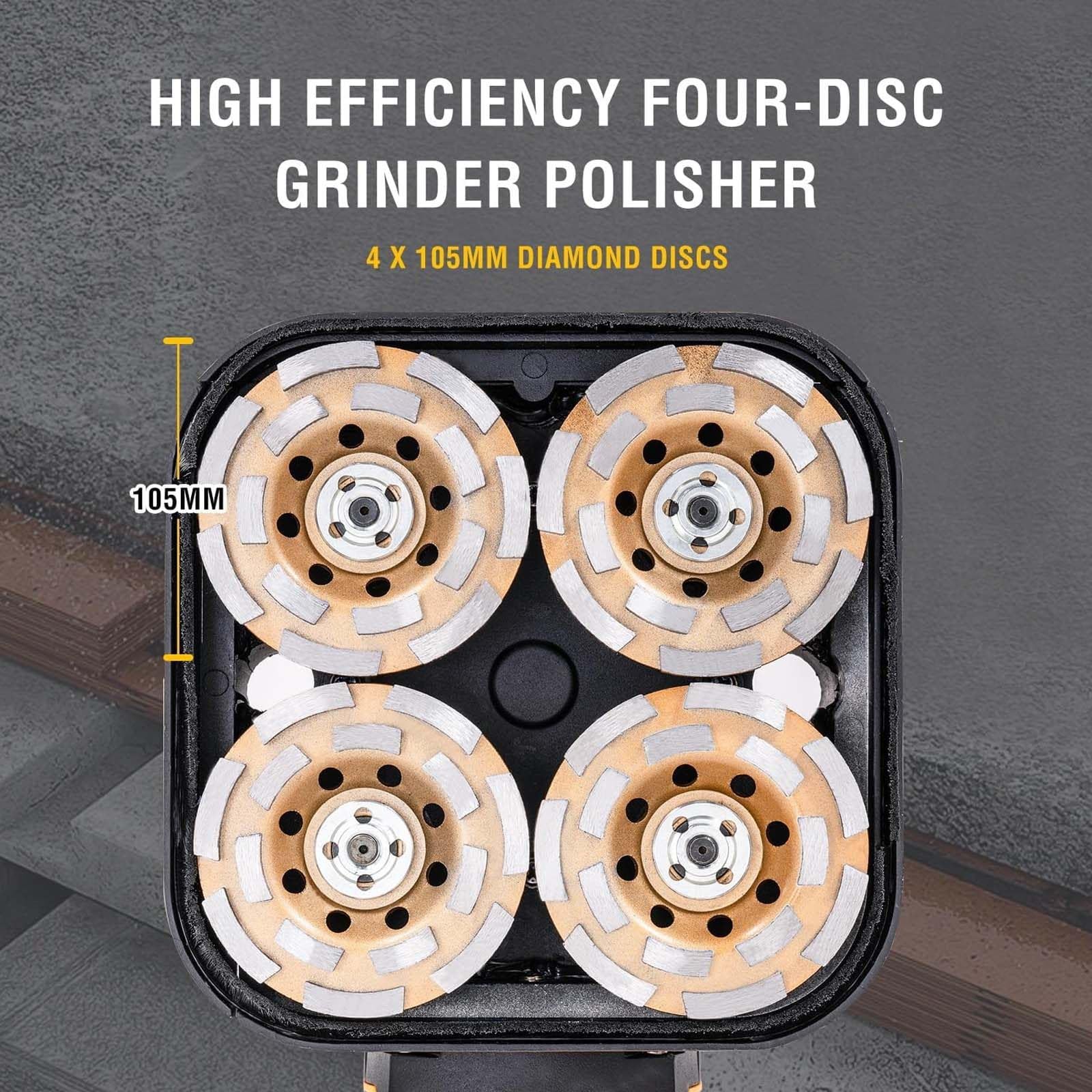 Ponceuse à Plaques de PlâTre 23 Cm, 3800 W, avec SystèMe d'Aspiration des PoussièRes. Vitesse RéGlable de 0 à 3000 TR/Min pour DifféRents MatéRiaux