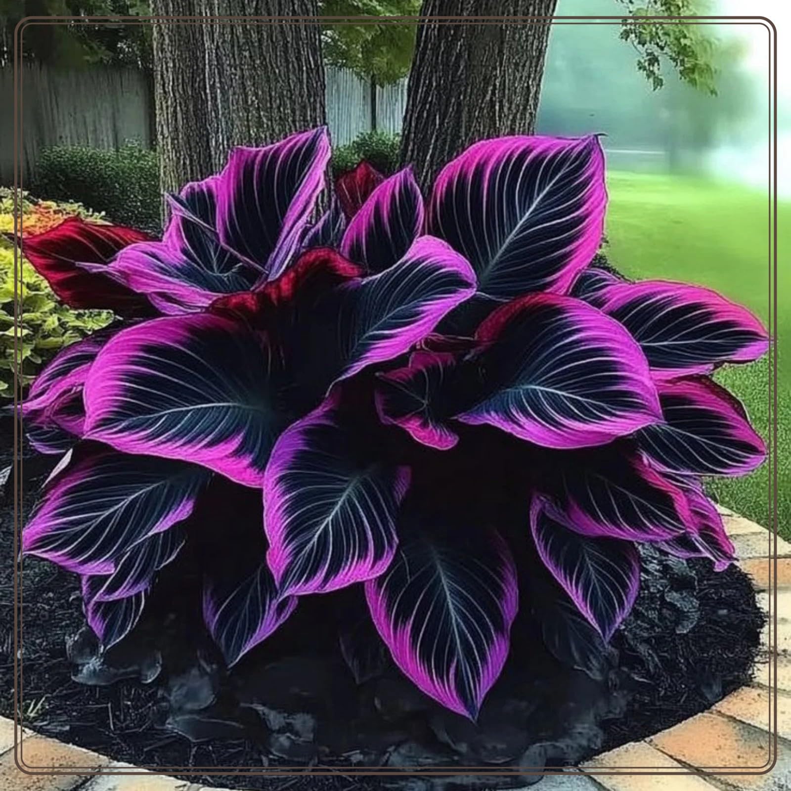 Brilliant Hosta Bulbs Mix for Planting Now UK/Strong Plants That Grow Well/Home Decoration/Professional Planting,Natural Organic/Rapid Growth Stunning Garden Displays.-6Bulbs-D