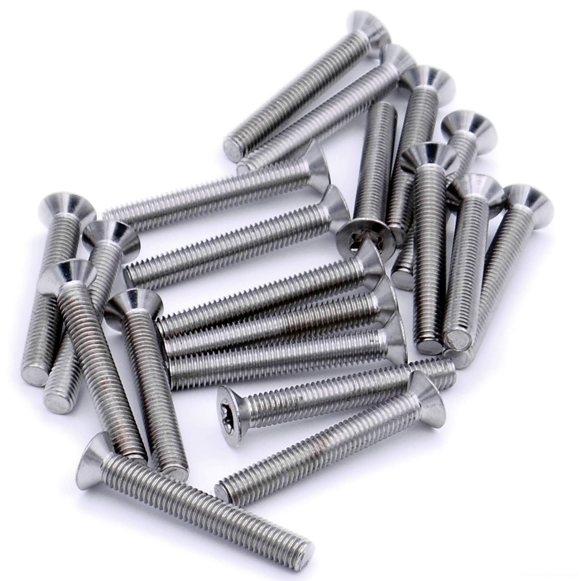 M4 (4mm x 10mm) TX Socket Countersunk Machine Screw (Bolt) - Stainless Steel (A2) (Pack of 20)