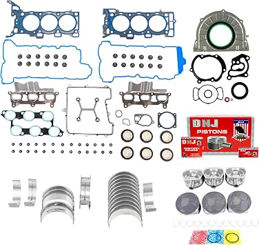 DNJ EK3210 Engine Rebuild Kit for 2009-2011 Buick, Chevrolet, GMC, Saturn Acadia, Enclave, Outlook 3.6L V6 24V DOHC 3564cc