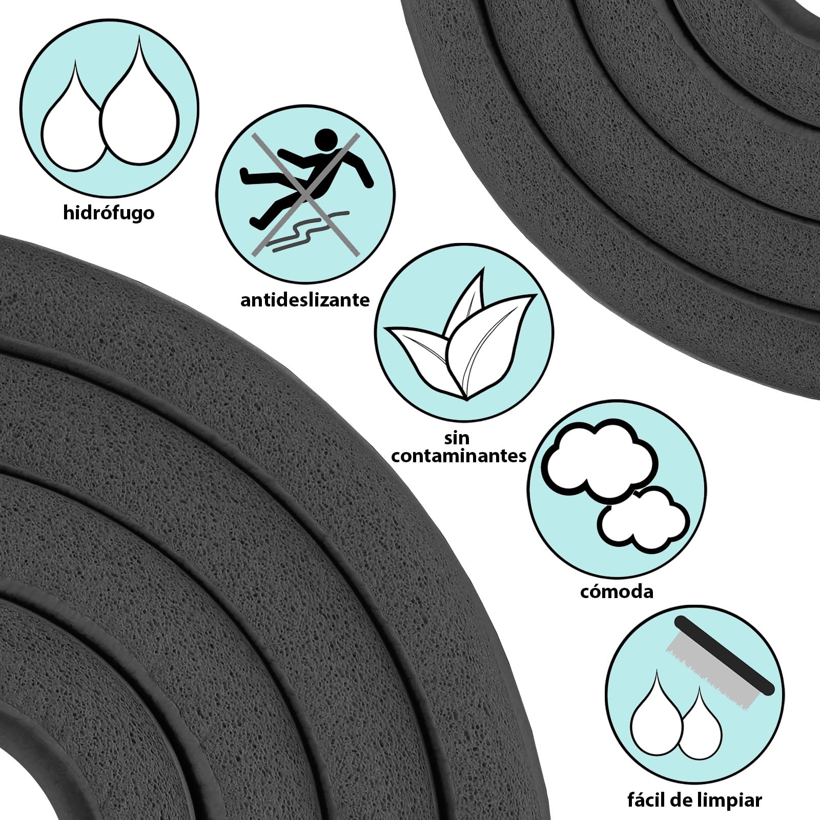 ALPIDEX Esterilla Yoga Gruesa 1,5 cm Colchoneta Antideslizante 3 Tamaños E-Book Tapete Gymnasia Pilates Sin Ftalatos Fitness Mat Alfombra Deporte Ejercicios