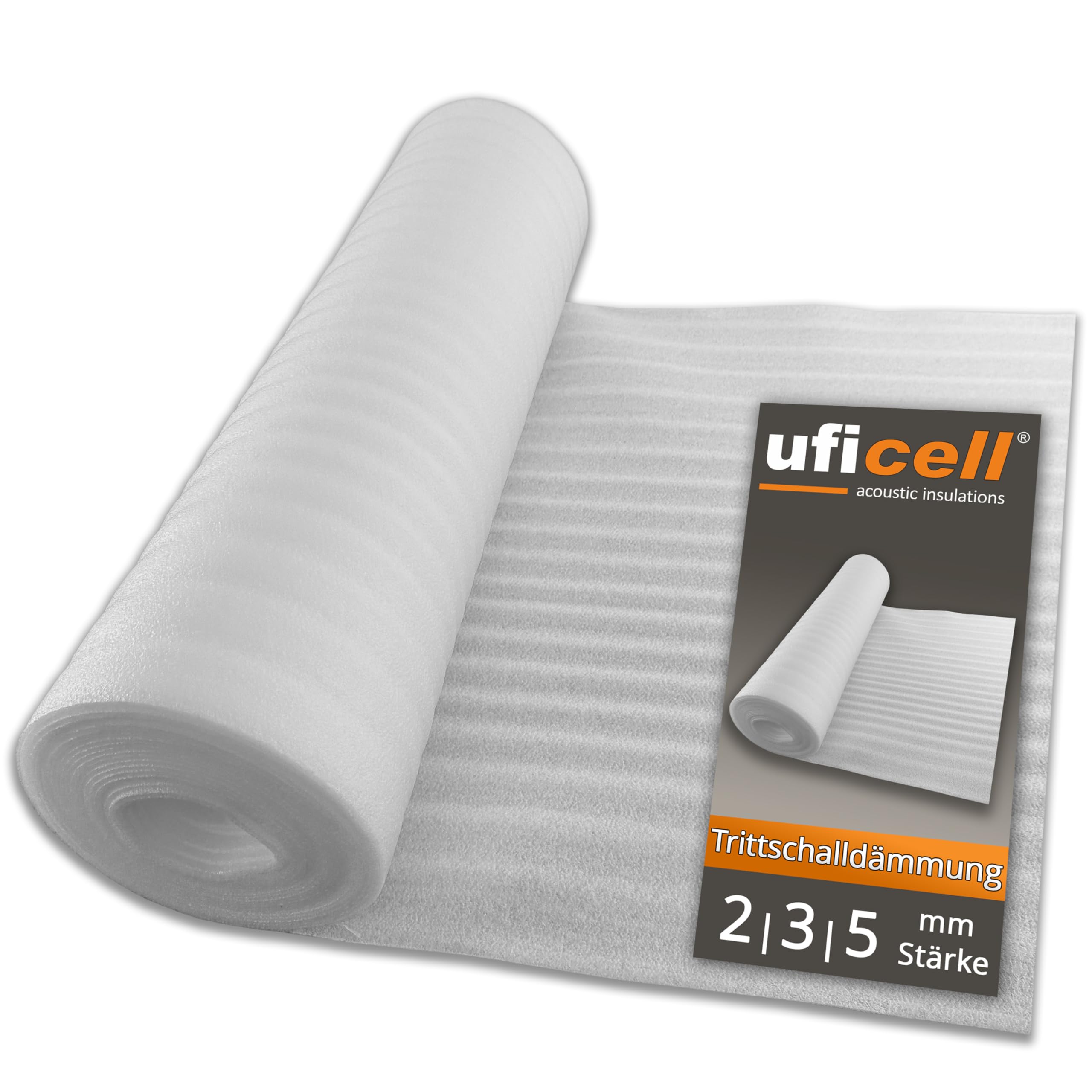 uficell podkładka do laminowania i parkietu o grubości 3 mm (grubość 3 mm – 50 m² | 2 rolki)