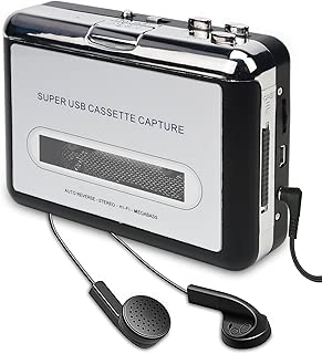 DIGITNOW Cassette Player-Cassette Tape To MP3 CD Converter Via USB,Portable Cassette Tape Converter Captures MP3 Audio Music,Convert Walkman Tape Cassette To MP3 Format, Compatible With Laptop and PC - coolthings.us