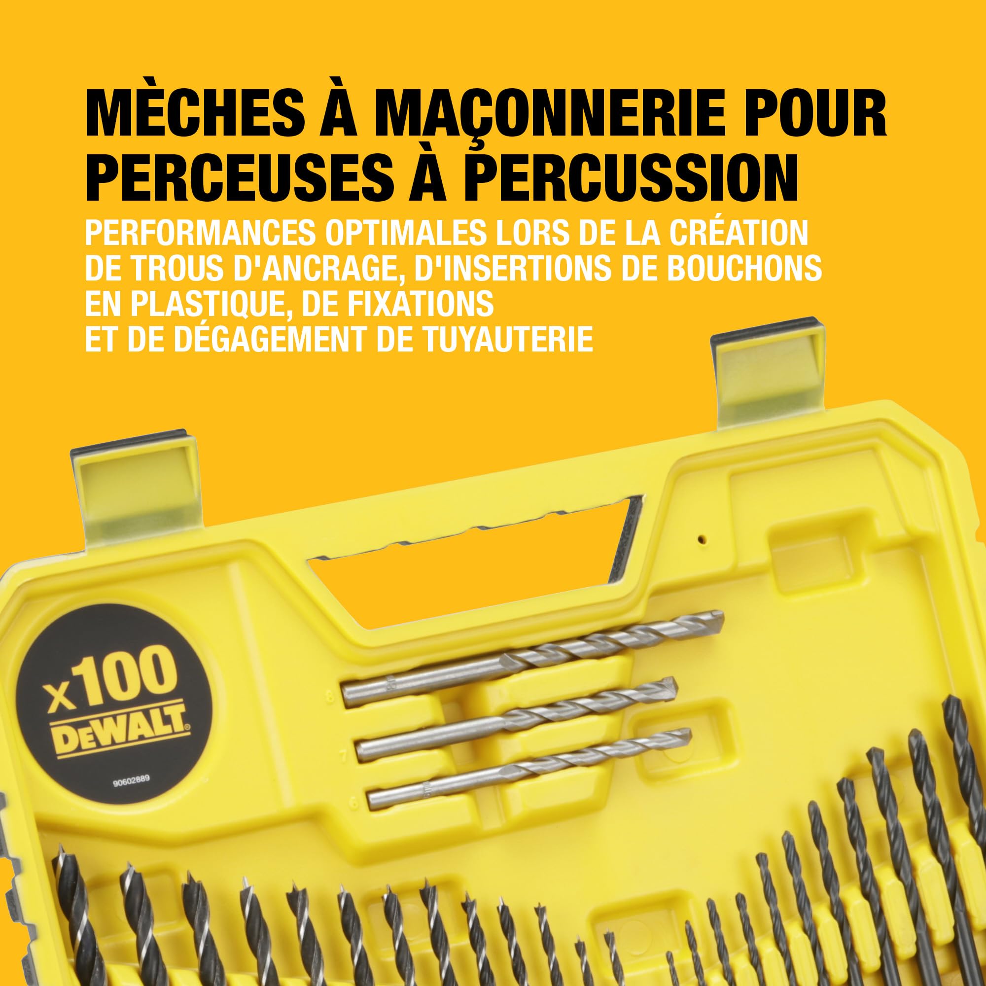 DEWALT Coffret de perçage et vissage 100 pièces DT71563-QZ