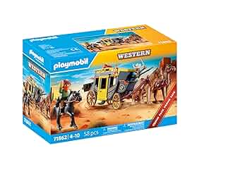 Amazon.com: Playmobil Wild West Stagecoach : Toys & Games