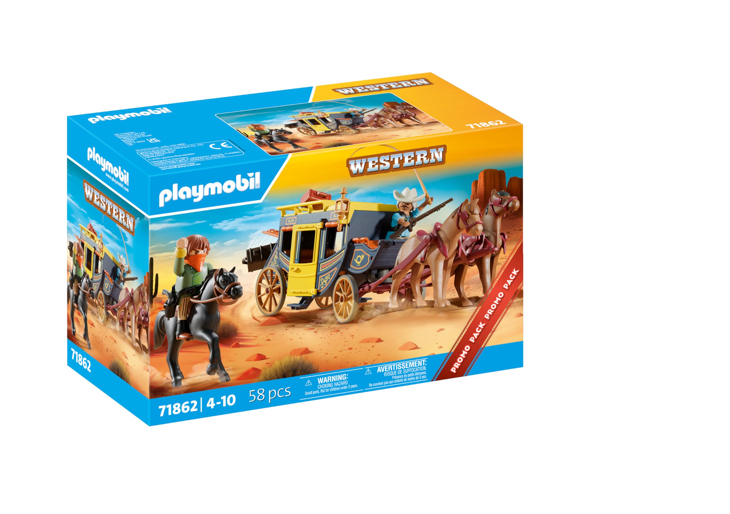 PLAYMOBIL Wild West Stagecoach, Building Sets - Amazon Canada