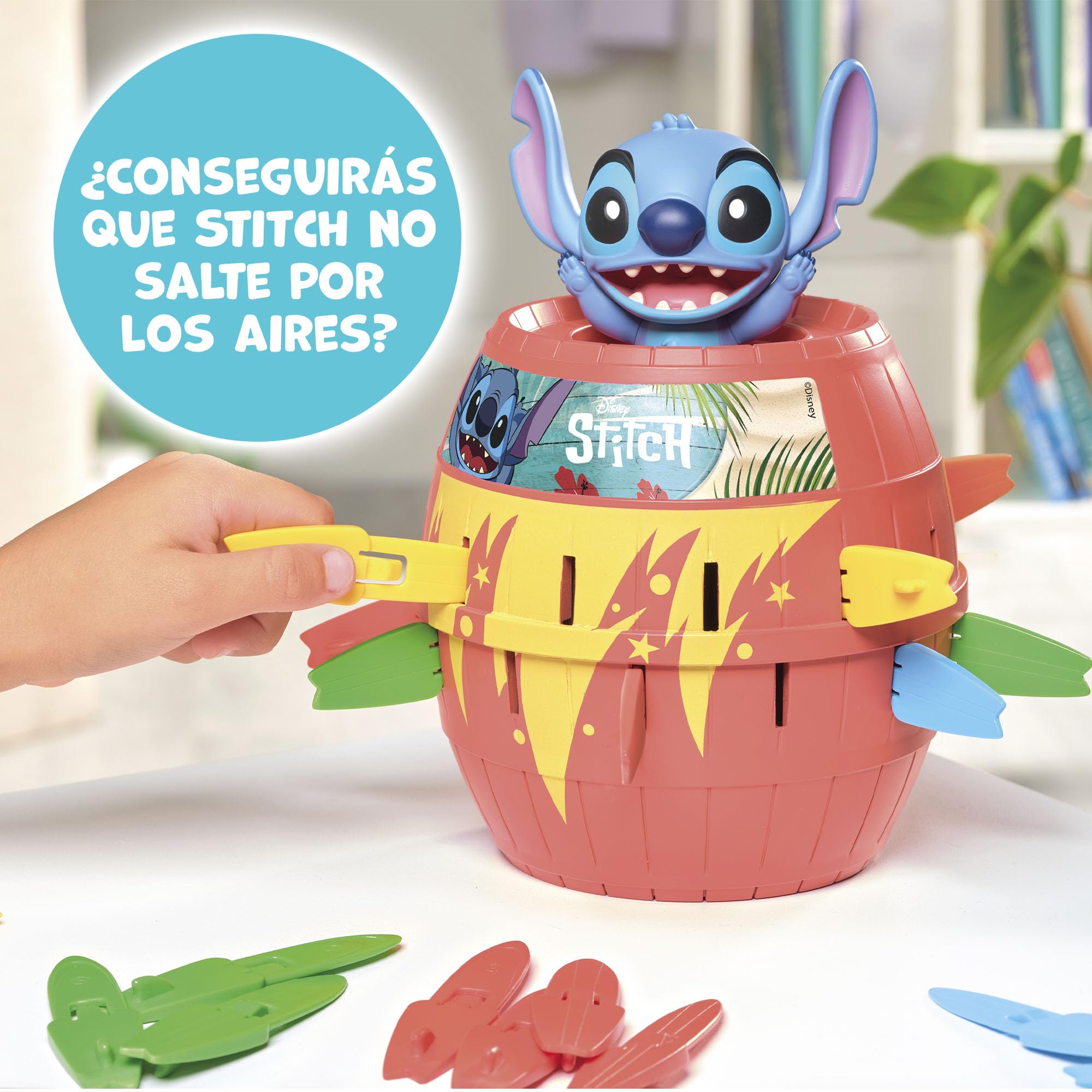 Bizak Salta Stitch, Salta Pirata con Stitch, Juego de acción con Tablas de Surf, (30693772)