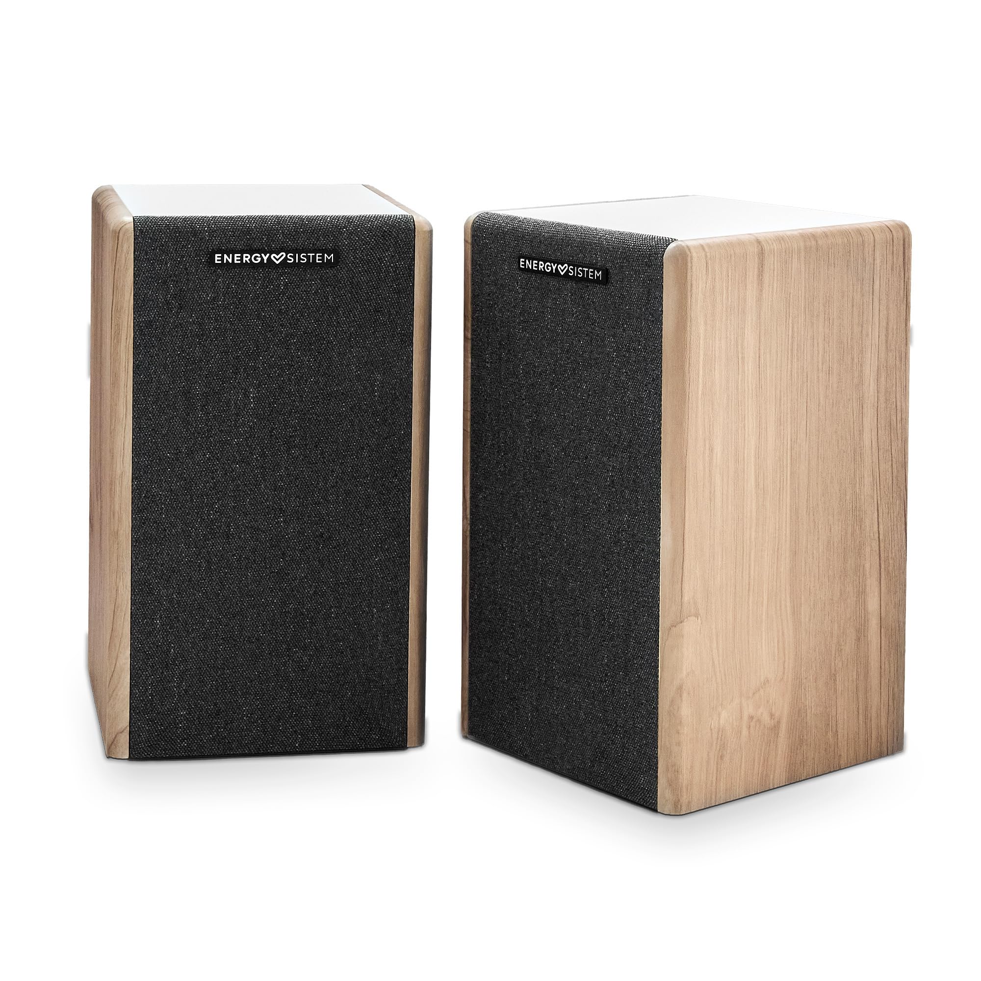 Energy Sistem Spin Giradischi Vinili Bluetooth Vintage Lettore LP 33 45 78 Giri Con Casse Integrate Altoparlanti 40W USB RCA Encoder Auto Stop Ago Magnetico Cartuccia Bambù Piatto Feltro (Legno)
