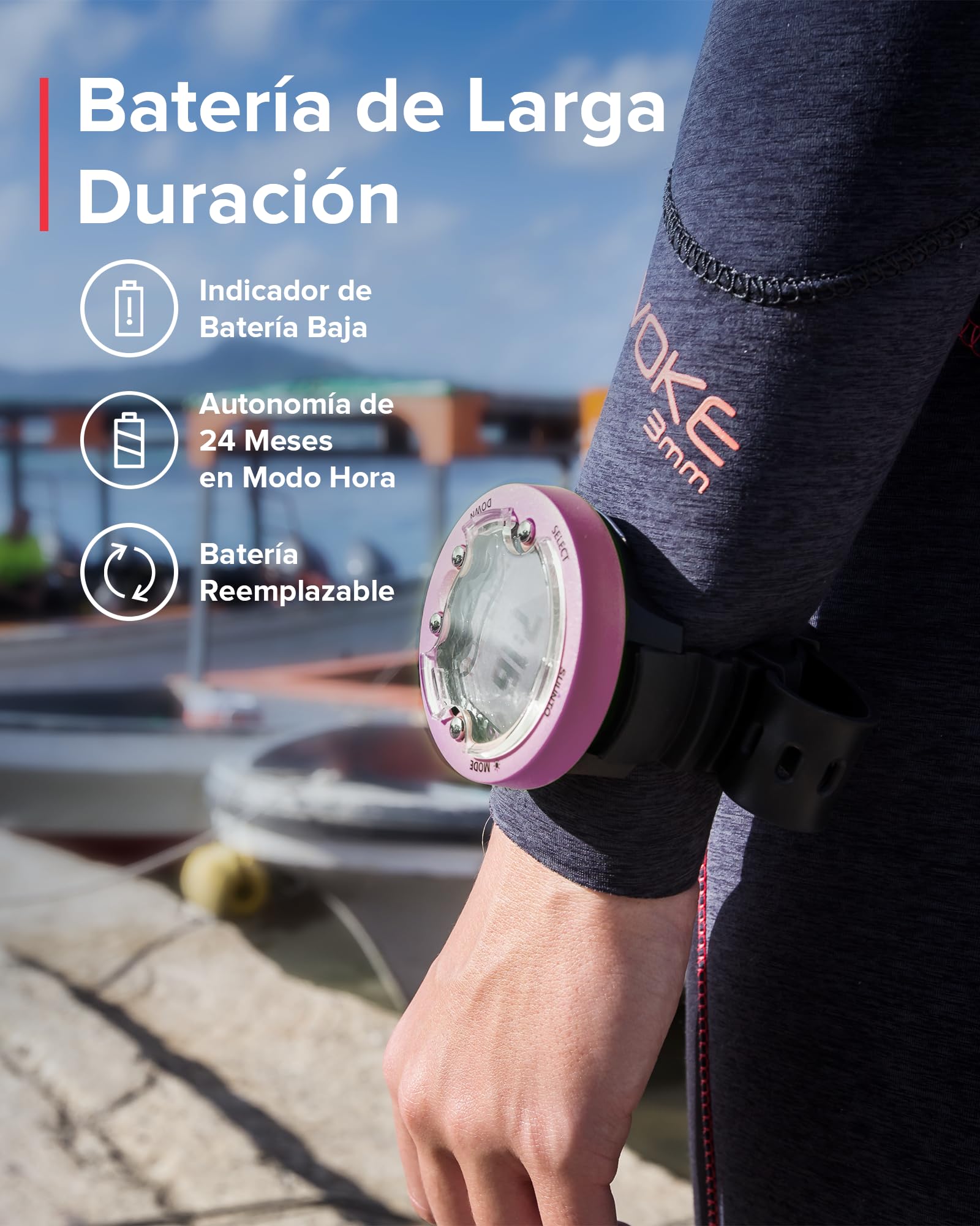 Suunto Zoop Novo Swimcomputer, Adultos Unisex, Granate, Talla única