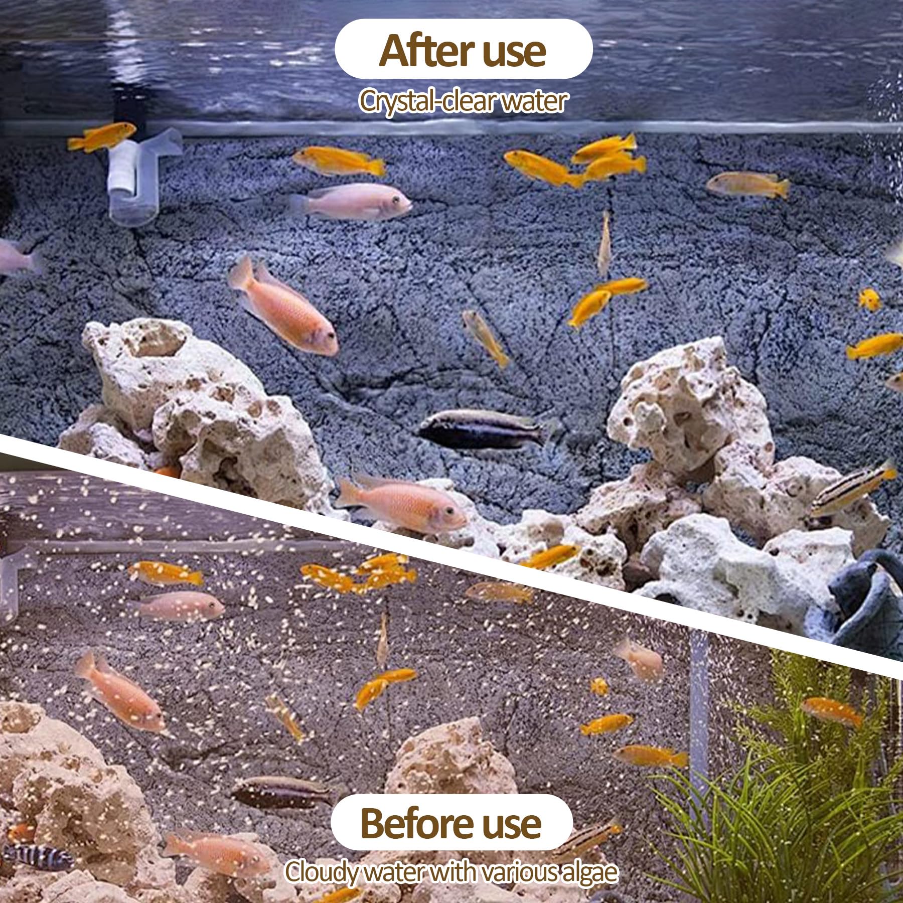TZEKING Sifonador Acuario,1.7m Mulmsauger Aquarium,con Sifón y Limpiador de Grava,Limpiafondos Acuario Kit,Aspirador Limpiador de Grava y Arena para Acuarios Pequeños y Grandes — view 6