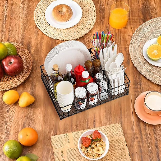 Organizador Grill Caddy con Porta Papel para Picnic miniatura 9