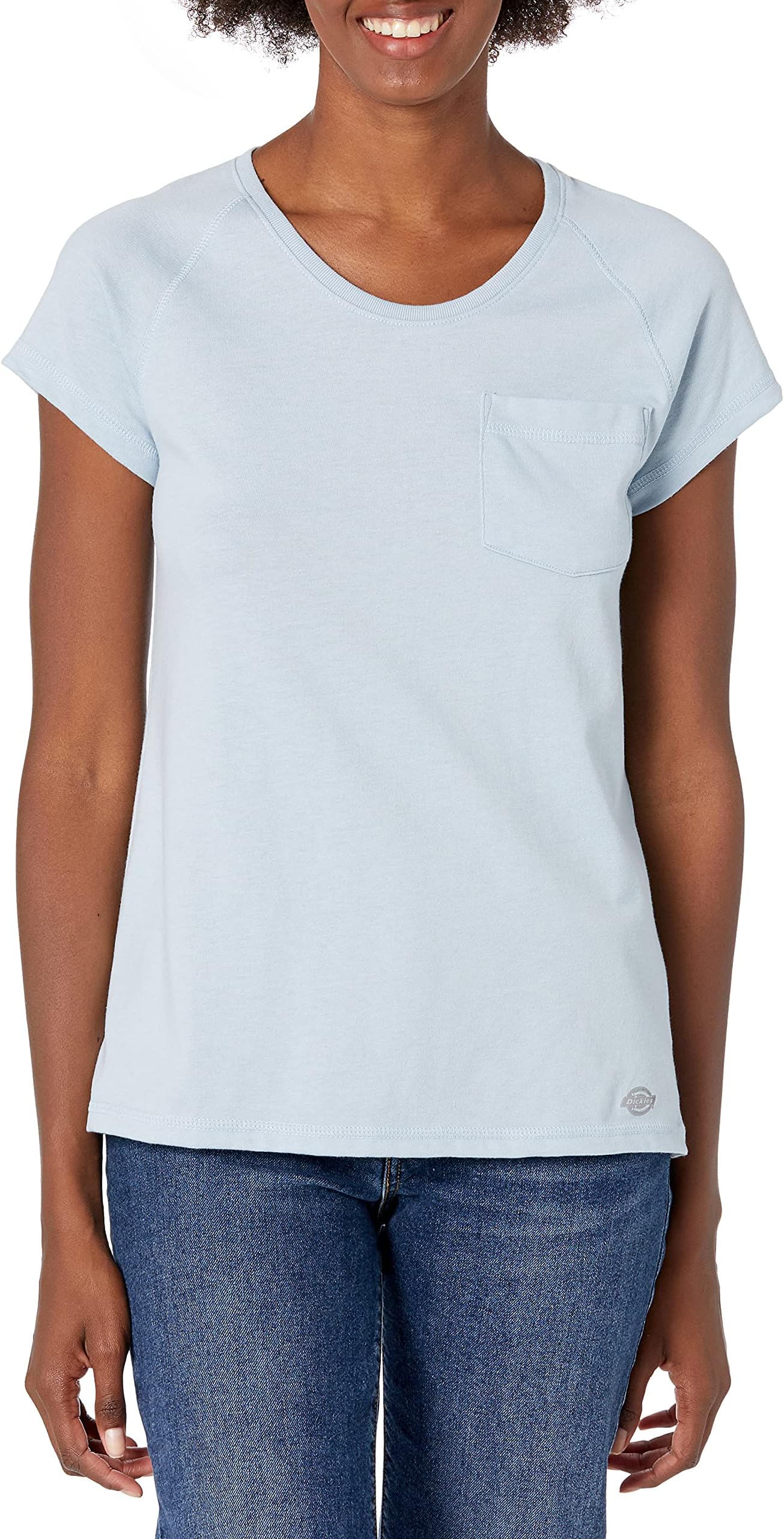 Dickies - T-Shirt for Women, Short Sleeved Performance T-Shirt, Chest Pocket
