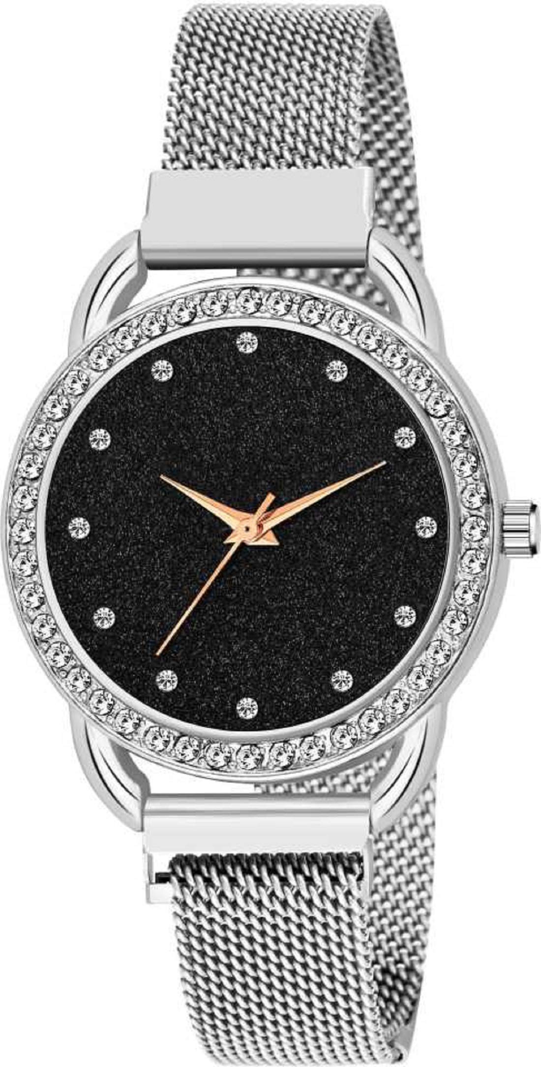 KIARVI GALLERY Casual Analogue Heart Dial Full Diamond Designer Magnetic Metal Strap Analog Girls and Womens Watch (Silver 12DM) (B08ZYQMGCG) Amazon Price History, Amazon Price Tracker