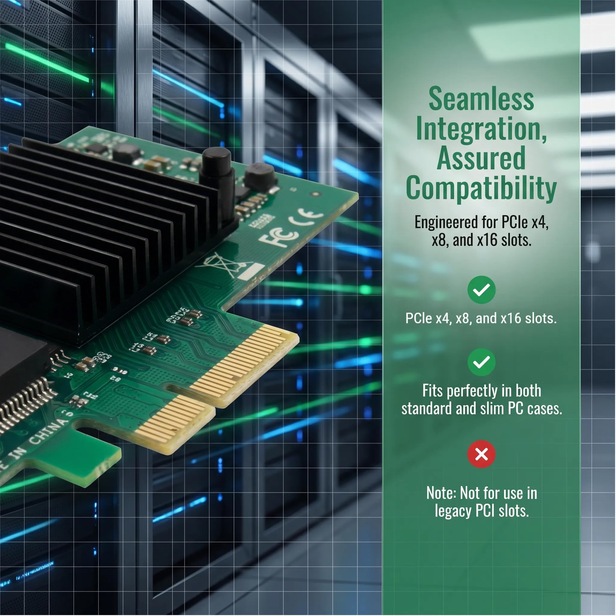 Adattatore di rete Gigabit Ethernet (NIC) con chip Intel I350, scheda di rete Ethernet PCI Express NIC, porte RJ45 in rame, PCI Express 2.1 X4, paragonabile a Intel I350-T4