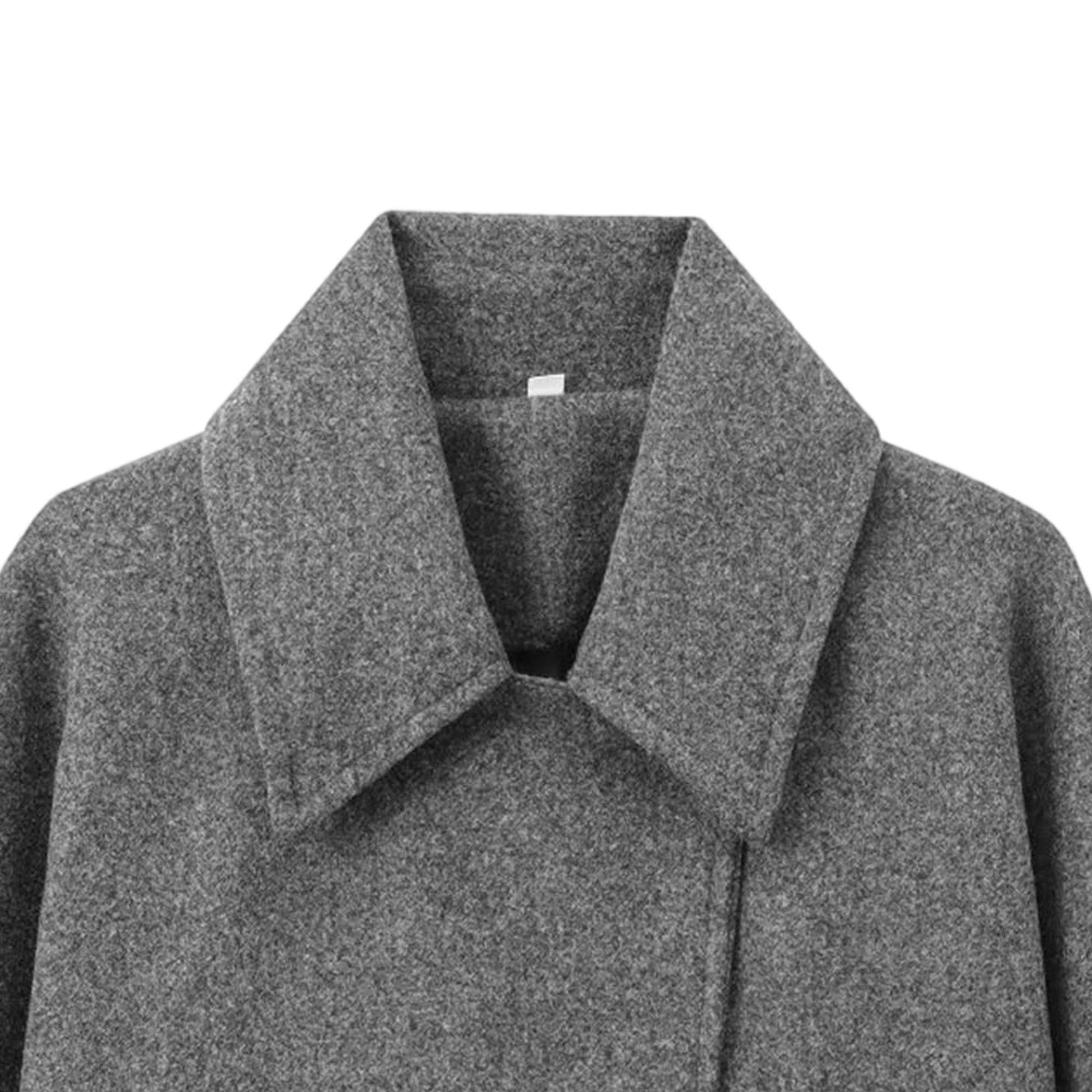 Cappotto da donna monopetto con risvolto sciolto Pulsante obliquo Solido Giacca Casual Inverno Classico Cappotto in Misto Lana Finta