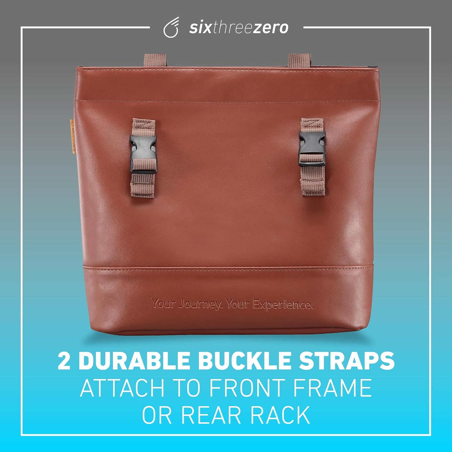 sixthreezero Bike Bag for Front or Rear Rack, Waterproof Universal Bicycle Pannier, Frame Mount Cargo Storage Bags, Carrying Handle