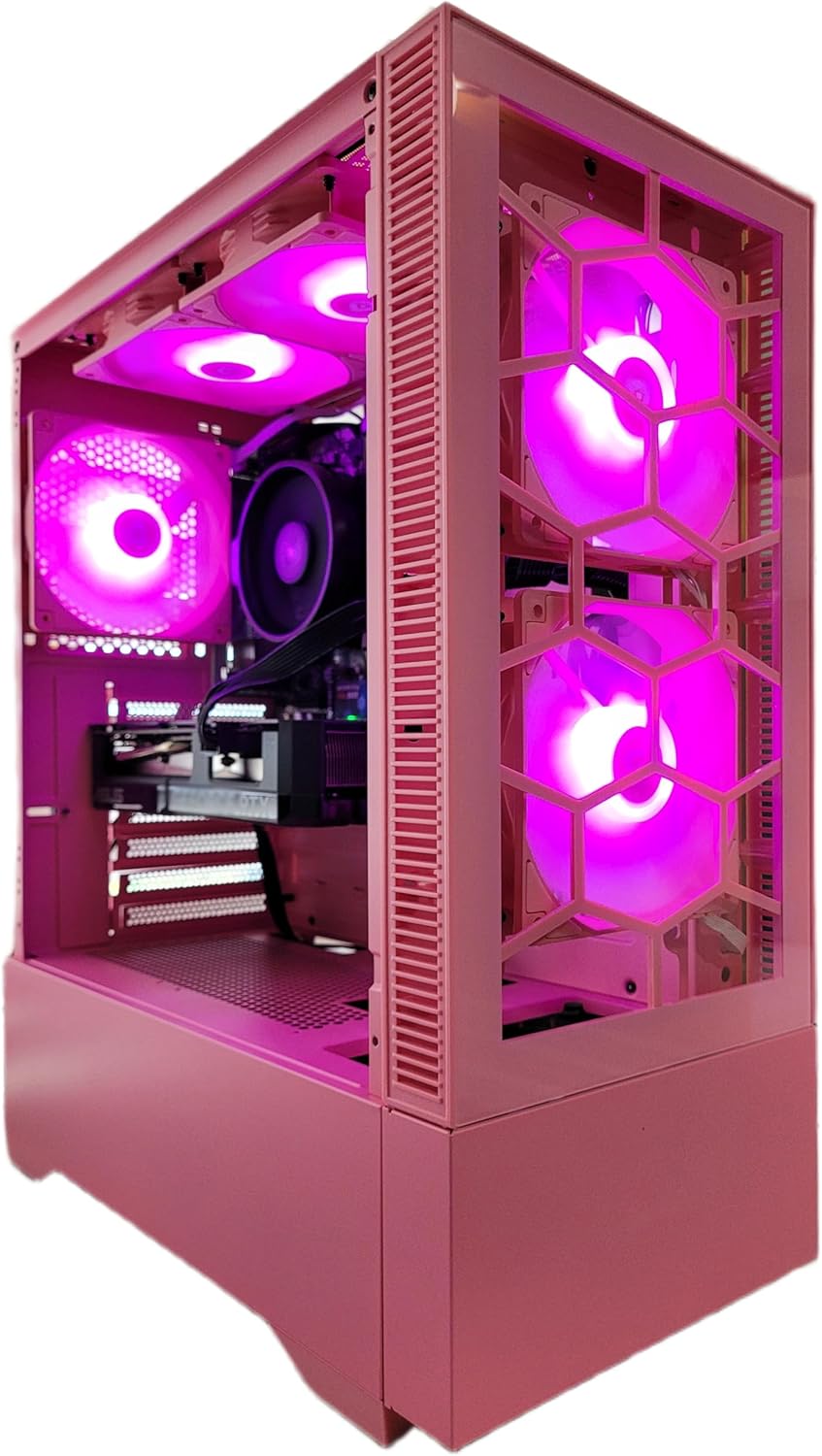 Computer Gaming Desktop Gaming PC RTX 5060 AMD Ryzen 7 with 4.6Ghz Turbo + 32GB RAM + 1TB Solid State Drive SSD M2 NVME Plug and Play Windows 11 Pro Midtower System