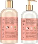 Shea Moisture Coconut & Hibiscus Curl & Shine Gift Set with Shampoo & Conditioner for Thick, Curly Hair 384 ml (Pack of 2)