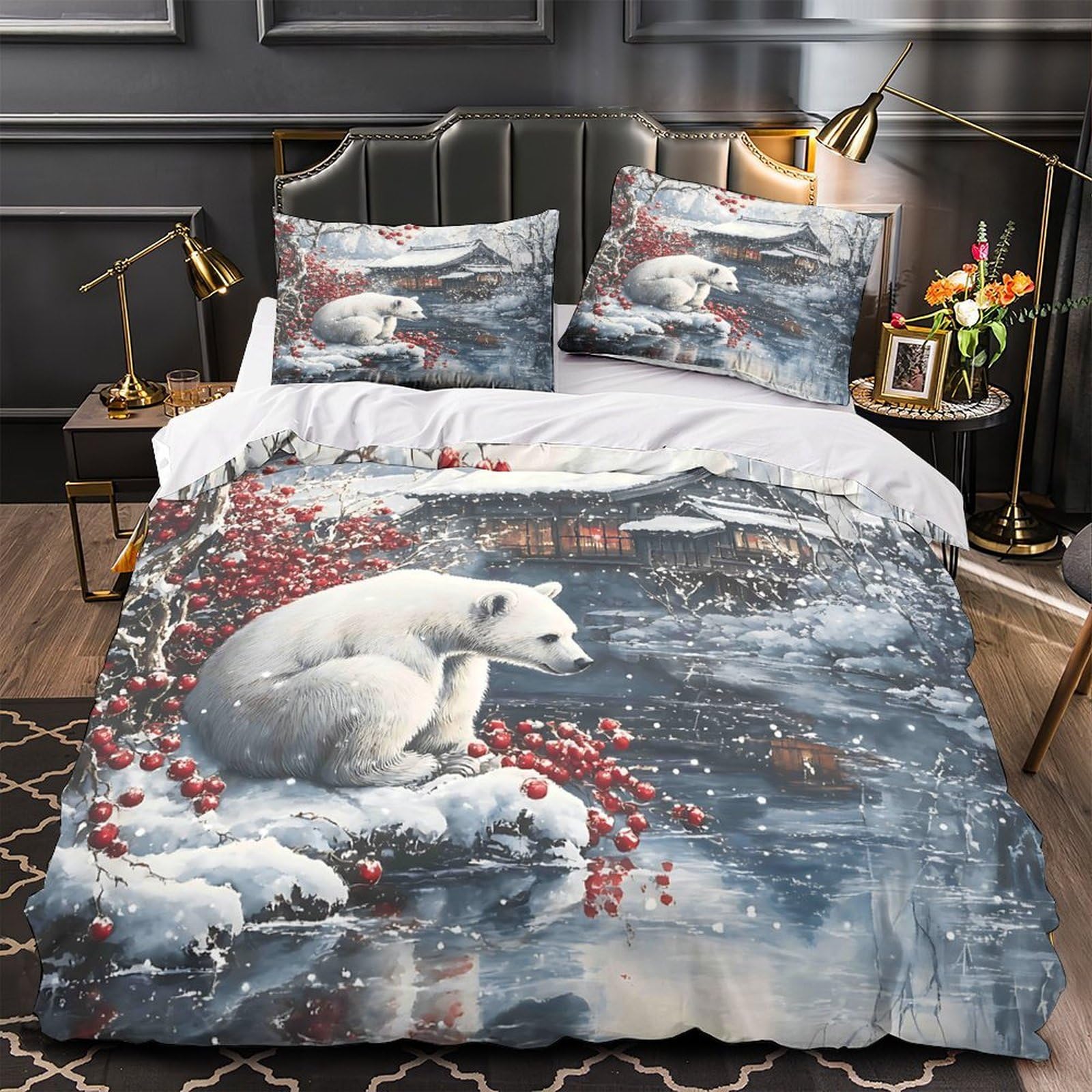 Housse de couette 200x200 cm style géométrique pour relooker une chambre d'adolescent