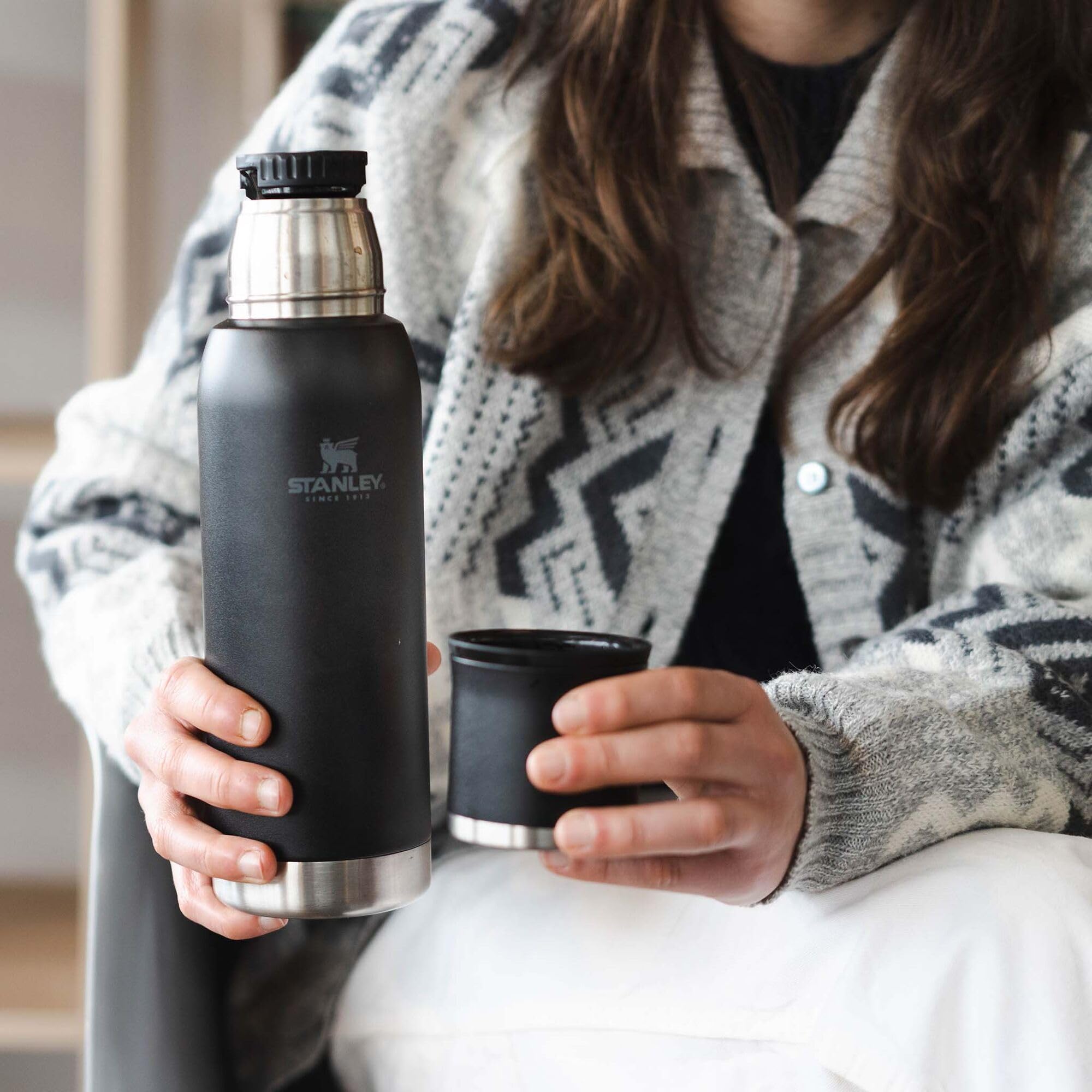 Stanley Adventure-to-Go Vacuum Bottle 25 oz | Wide Mouth with