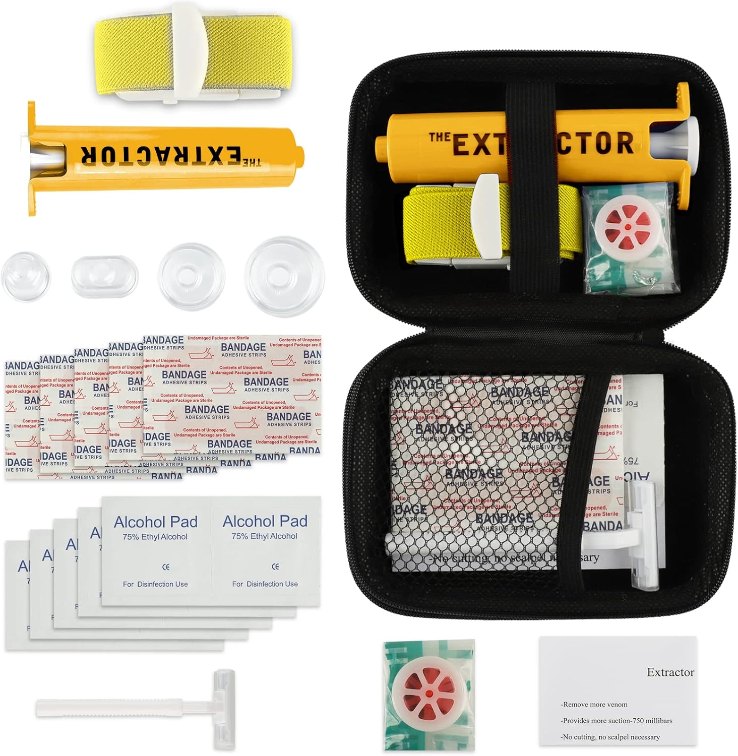 Snake Bite Kit, Bee Sting Kit, Emergency First Aid Supplies