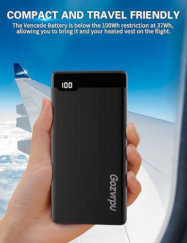 Miniatura 6 de Banco de energía recargable, cargador de batería de carga rápida de 10000 mAh con puertos USB A y USB C, cargador portátil con pantalla digital LED