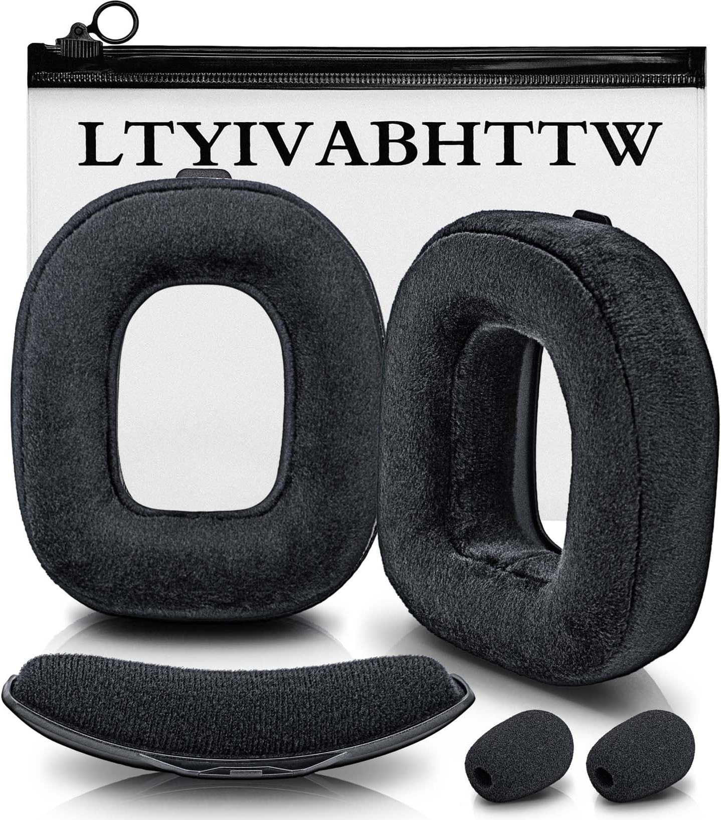 A40 TR Ear Cushions - Velour Earpads Compatible with Astro Gaming A40 TR Wireless Headset - a40 tr Replacement parts/a40 Accessories/Headband/Microphone Foam