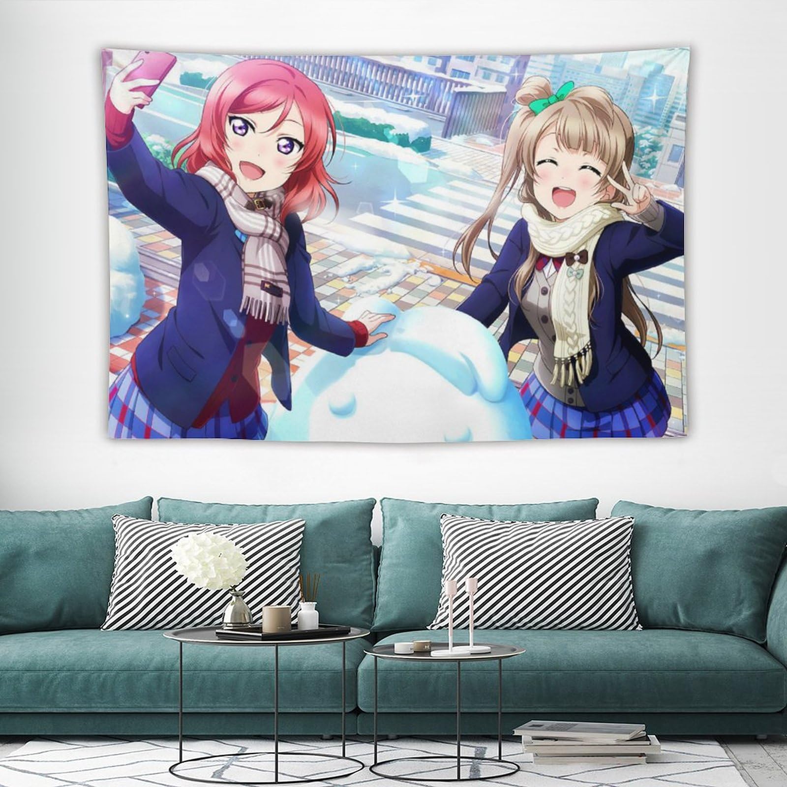 Amazon.co.jp: ラブライブ スクスタ 南ことり 西木野真姫 タペストリー 