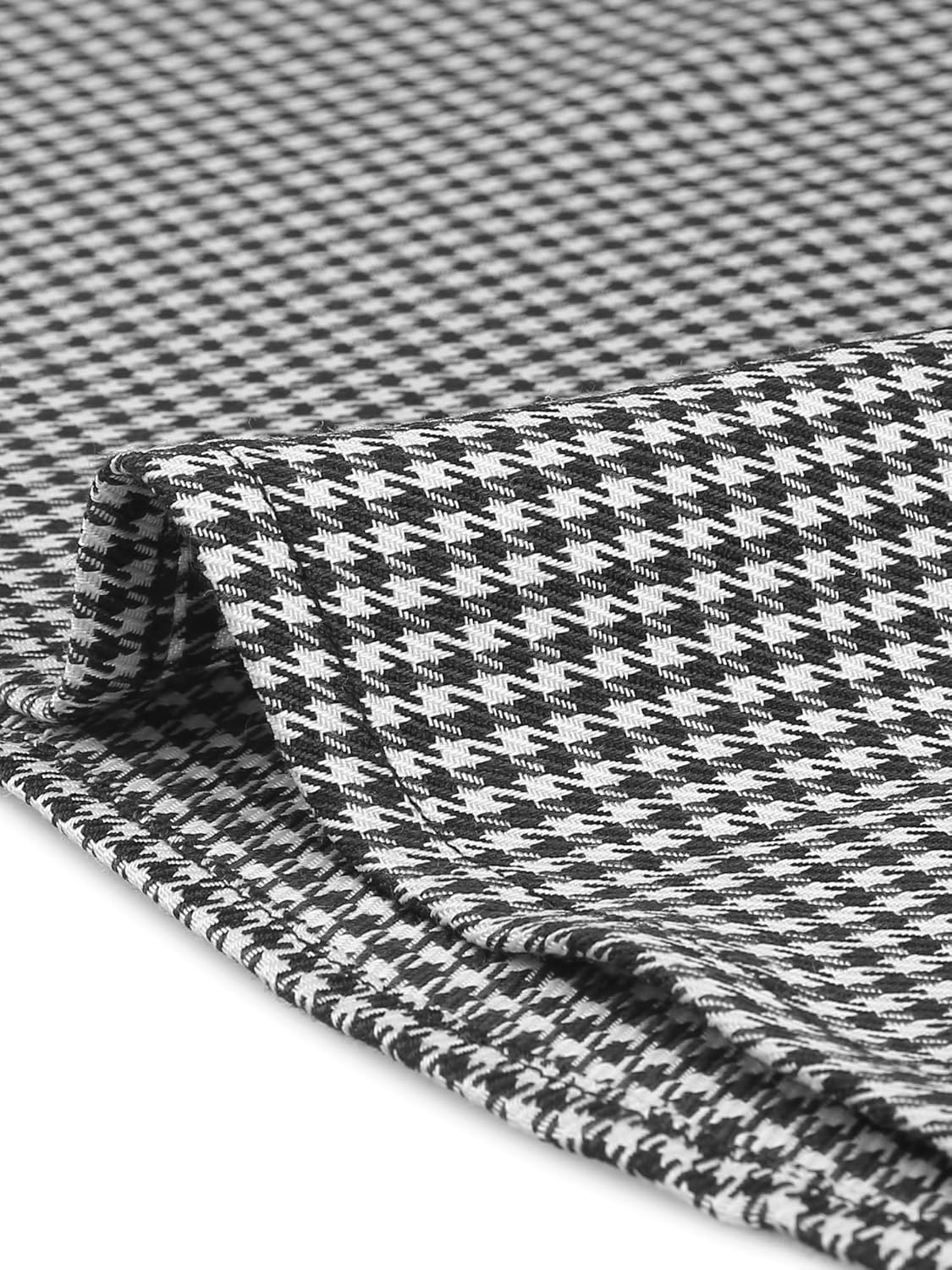 Allegra K Women's Plaid Dress Sleeveless A Line Vintage Houndstooth Work Dresses - Image 5