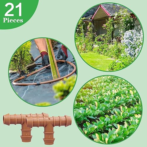 Miniatura 7 de Paquete de 21 conectores universales de púas para riego por goteo de 12 pulgada