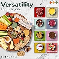 Vista 5 de Everusely Vasos para condimentos – Paquete de 3, 1.7 oz / 1.7 fl oz, silenciados, de acero inoxidable – Recipientes de condimentos con tapas