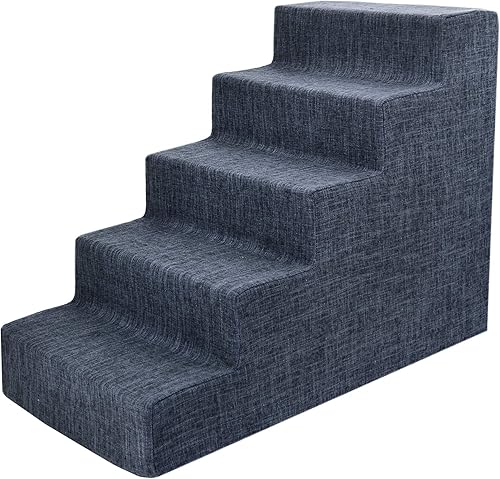 Miniatura 16 de Best Pet Supplies - Escalera de espuma plegable y portátil para mascotas, equilibrada y segura, base antideslizante, para sillón, sofá y cama alta,