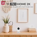 YI Pro 2K Caméra de sécurité maison, 2.4Ghz Caméra intérieure avec personne, véhicule, détection intelligente d'animaux, application de téléphone pour bébé, animal de compagnie, surveillance des chiens, fonctionne avec Alexa et Google Assistant