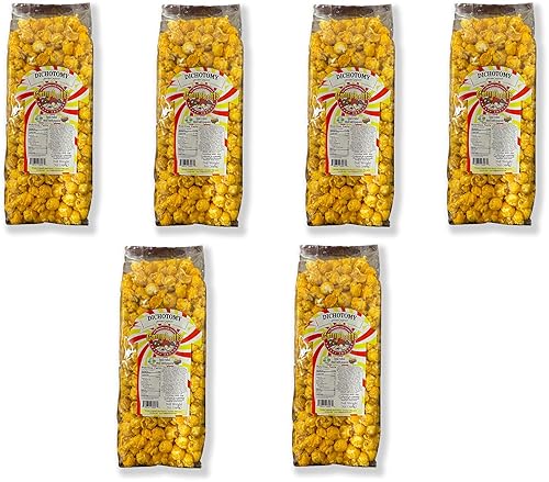 Campbell's Sweets Factory Dichotomy Gourmet - Palomitas de maíz con sabor a caramelo con queso, 6 bolsas de regalo, sabor especial y salado,