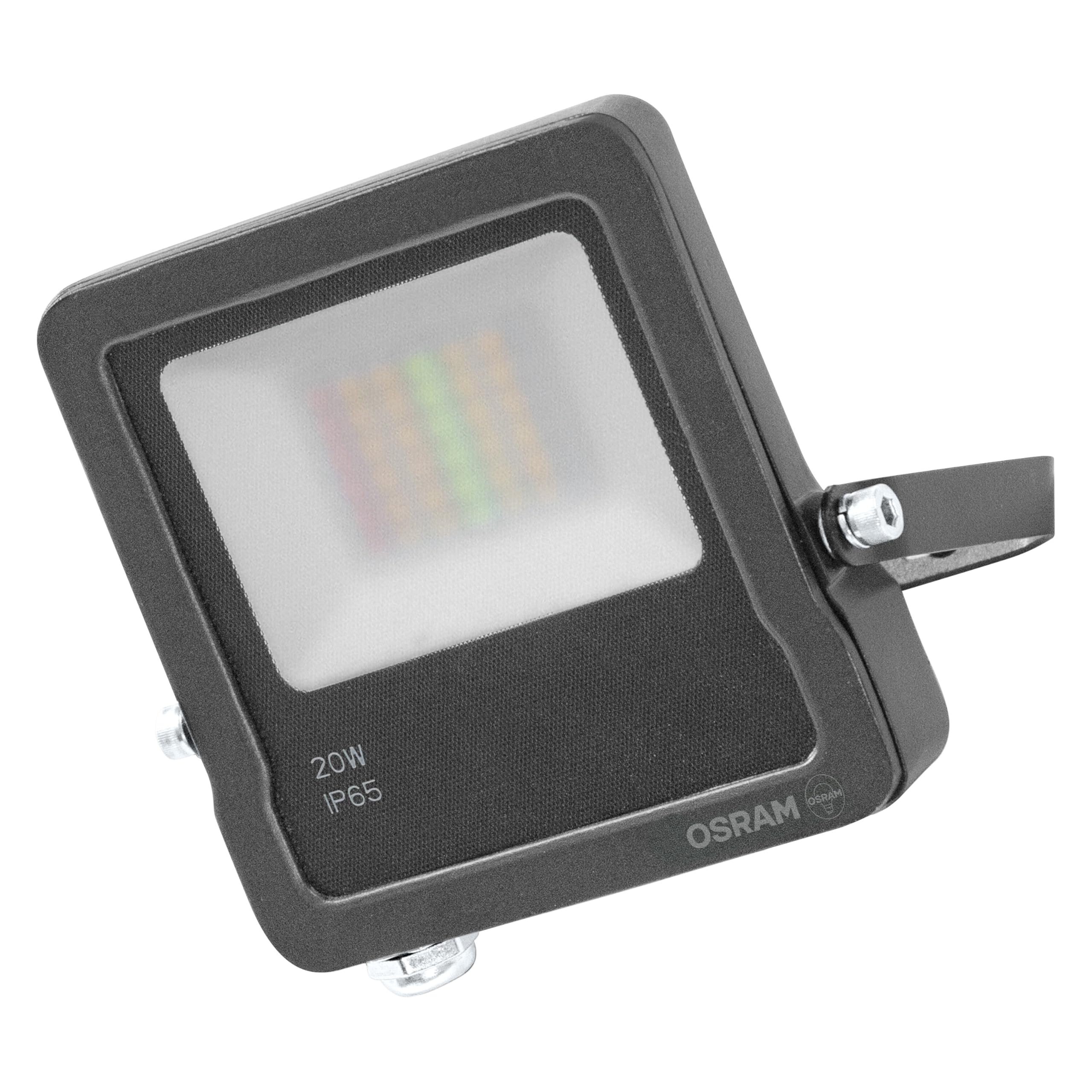 Osram SMART+ MATTER Floodlight LED-Fluter, 50W, 4000lm, RGBW 16 Mio. Farben, 3000K, WiFi, Matter, Alexa/Google, IP65
