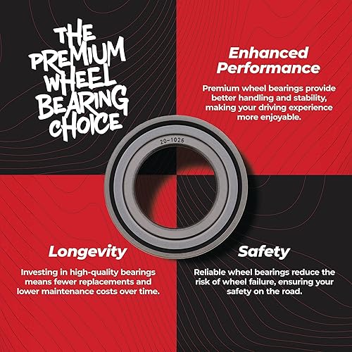 Miniatura 7 de All Balls Racing 25-1496 - Cojinete de rueda compatible con/repuesto para Arctic Cat Kawasaki Yamaha CF-Moto