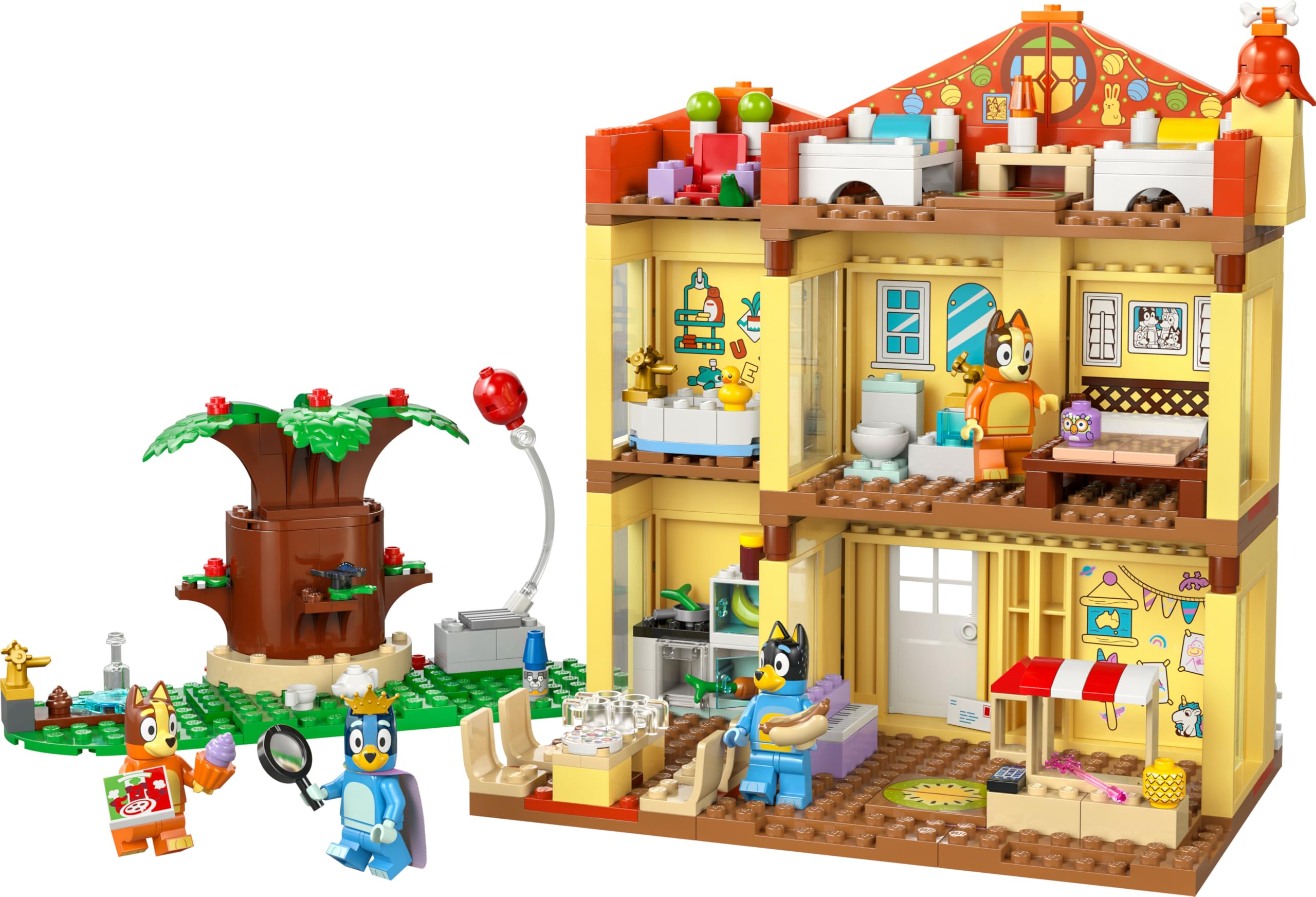LEGO Bluey Casa Familiar de Bluey de Juguete - Juego Educativo Modular con Habitaciones, Jardín, 4 Minifiguras Inc. Bingo y Más - Regalo para Niños y Niñas de 4+ Años Fans de la Serie de TV 11203