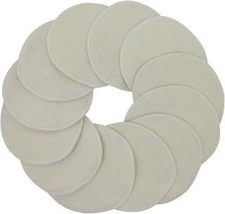 TL Care Organic Cotton Nursing Pads - 5-Layer Soft, Breathable, Absorbent Washable Breast Pads, 12 Pack Natural