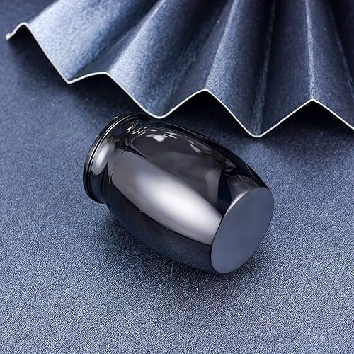Miniatura 5 de Mini urnas decorativas de acero inoxidable para cenizas de 1.57 pulgadas de alto, pequeñas urnas funerarias, soporte conmemorativo para cenizas,