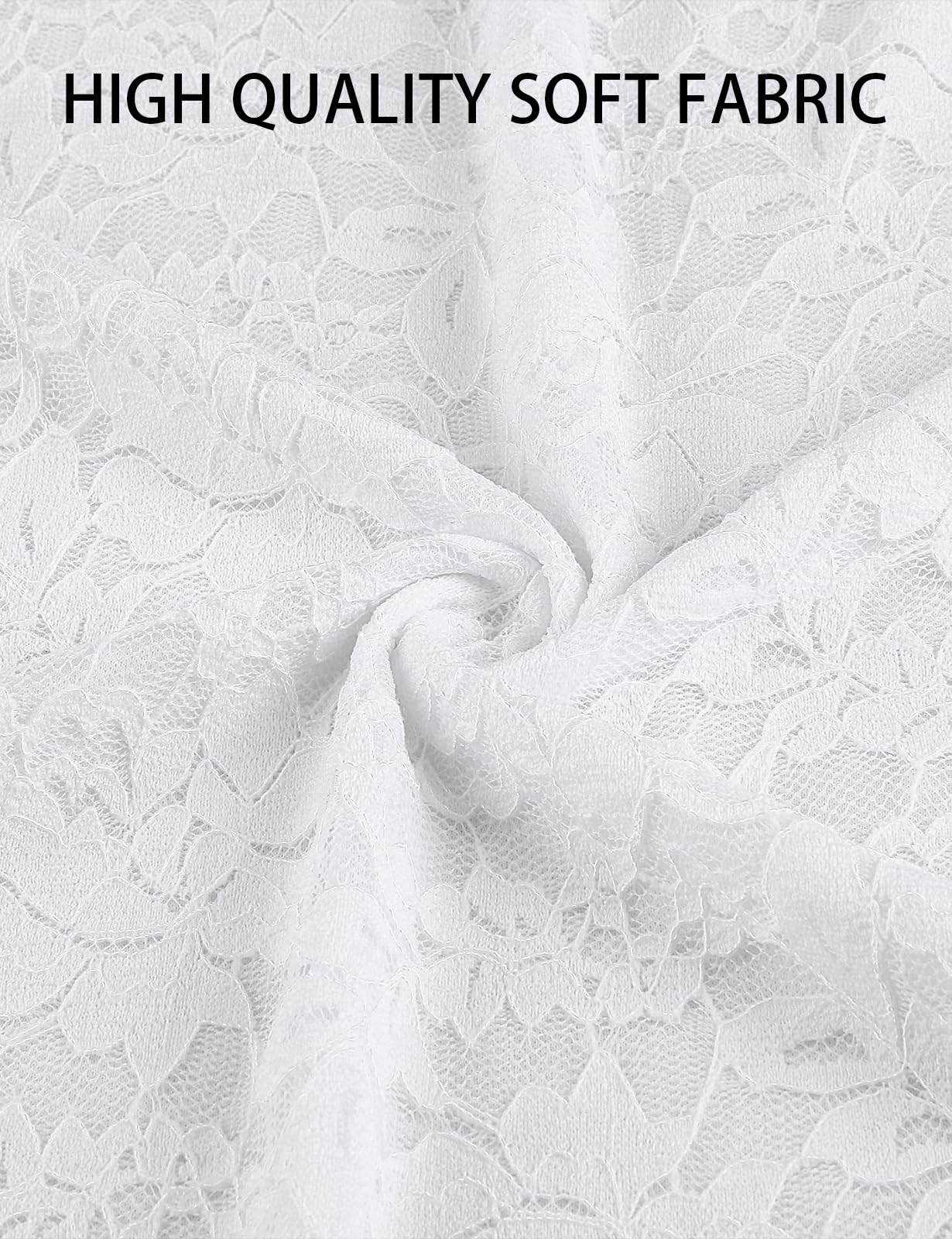 Syphiby Camicette da donna a tunica con maniche a 3/4 con volant e scollo quadrato, in chiffon, a doppio strato, taglie M-3XL