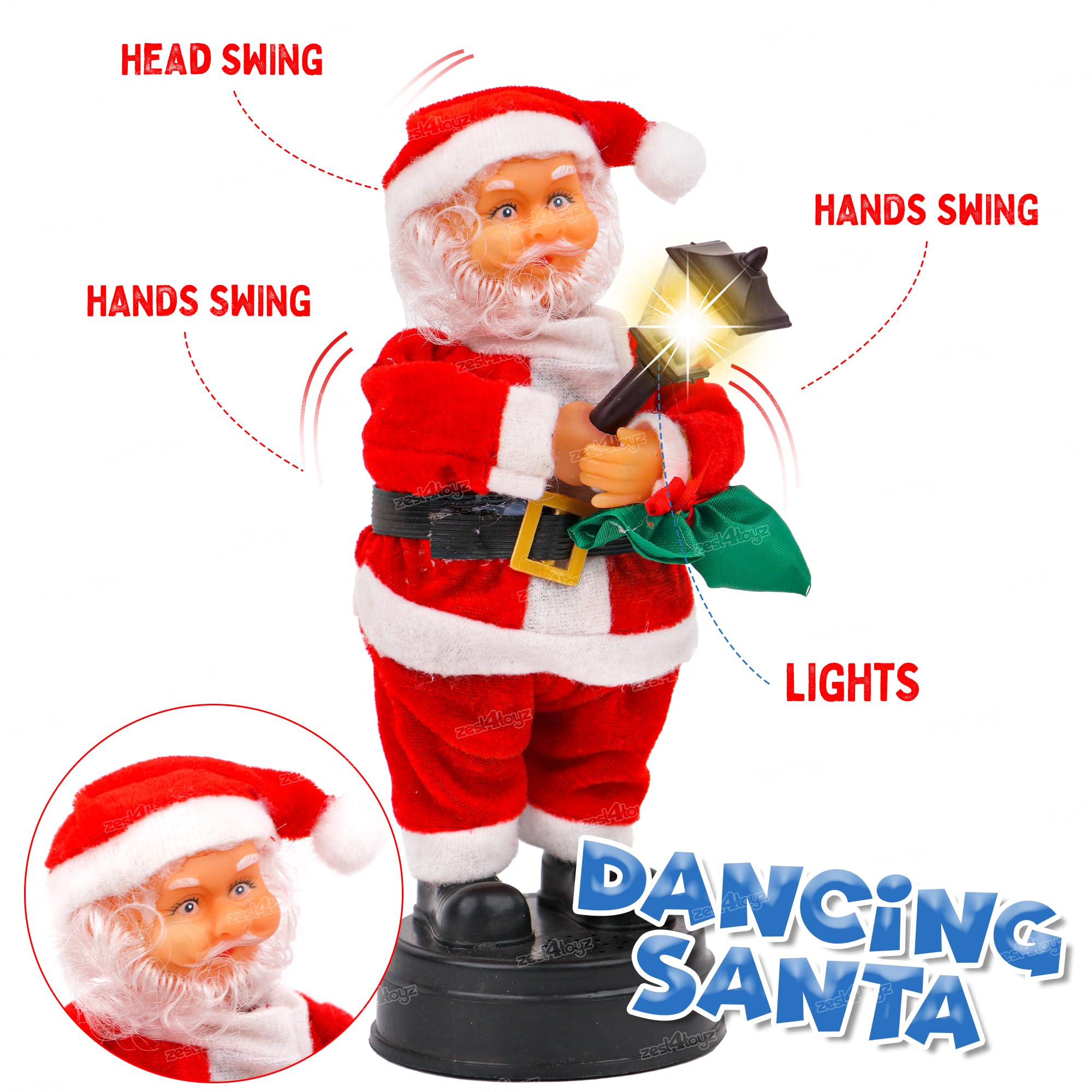 Buy Zest 4 Toyz Santa Claus Musical Toy with Lights, Music-Jingle