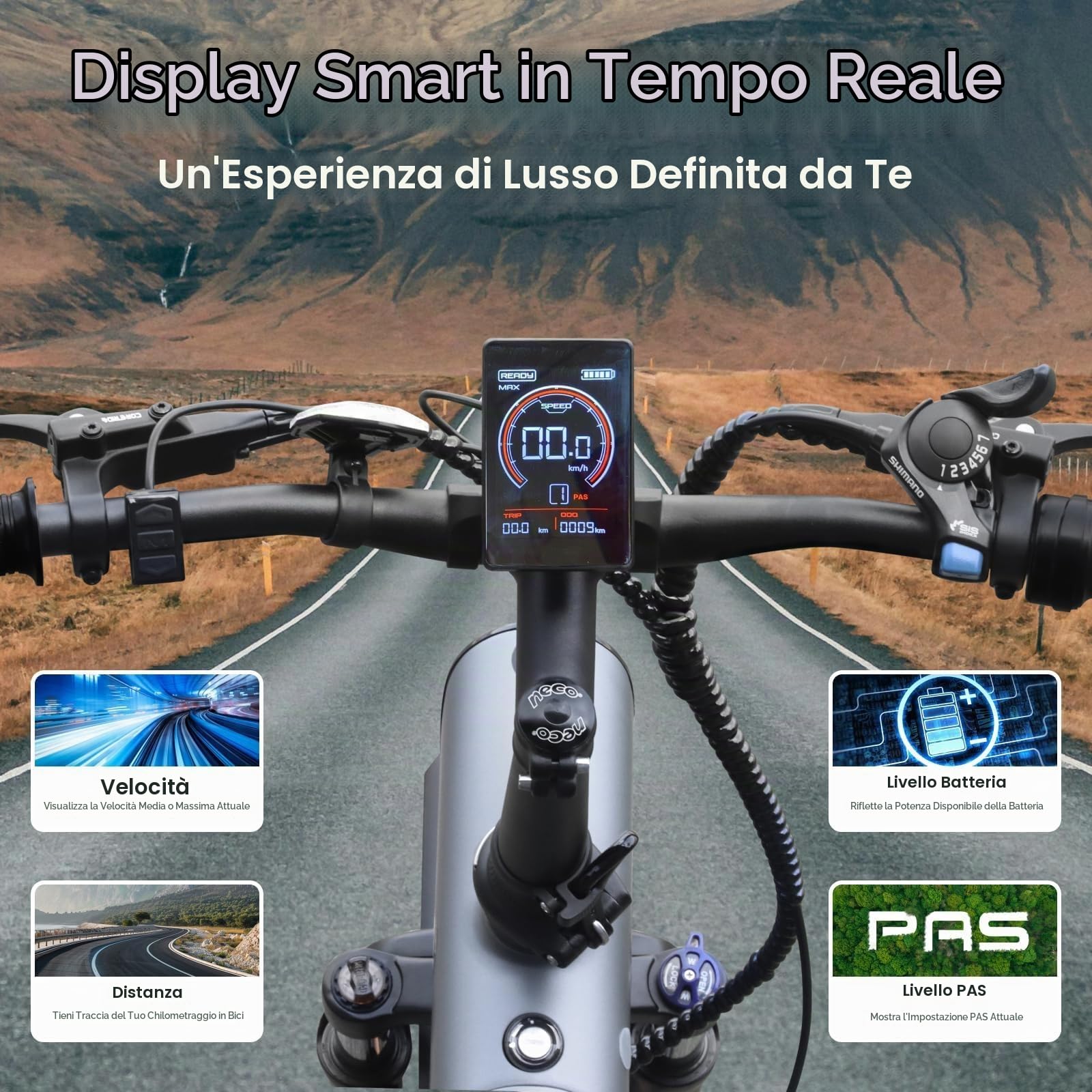 HX Q3 Bici Elettrica Adulti per il Commuting, 48V 20Ah Batteria Rimovibile, 115Nm 20"×4.0" Fat Tire, 7 Velocità Mountain Bici Elettrica con Telaio Posteriore, 60-120 km, E-bike (Nero)