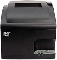 Vista 2 de Star Micronics SP742MC - Impresora de recibos de impacto paralelo con cortador automático y fuente de alimentación interna, color gris