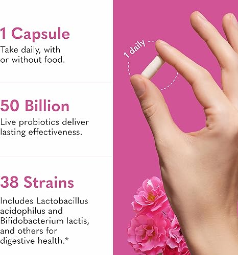 Vista 3 de Garden of Life: probióticos crudos para el cuidado vaginal de la mujer con acidophilus, probiótico que promueve el equilibrio de la levadura, salud