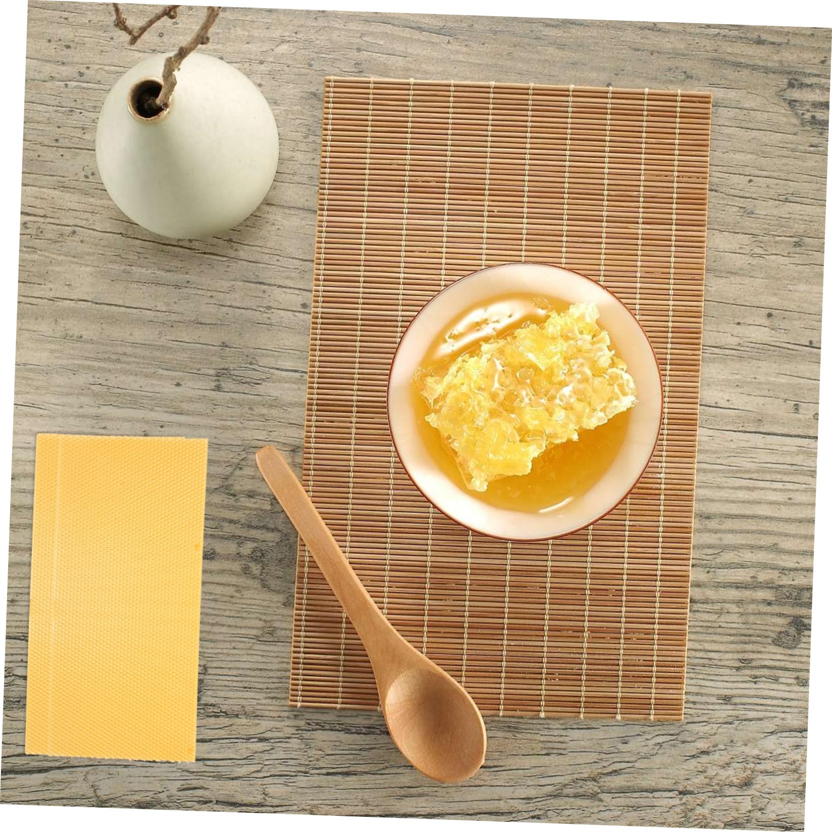30 Pezzi Fogli Cerei per Alveari, Honeycomb Sheet, Cera D'api Gialla, , per Costruzione del Favo, Apicoltori