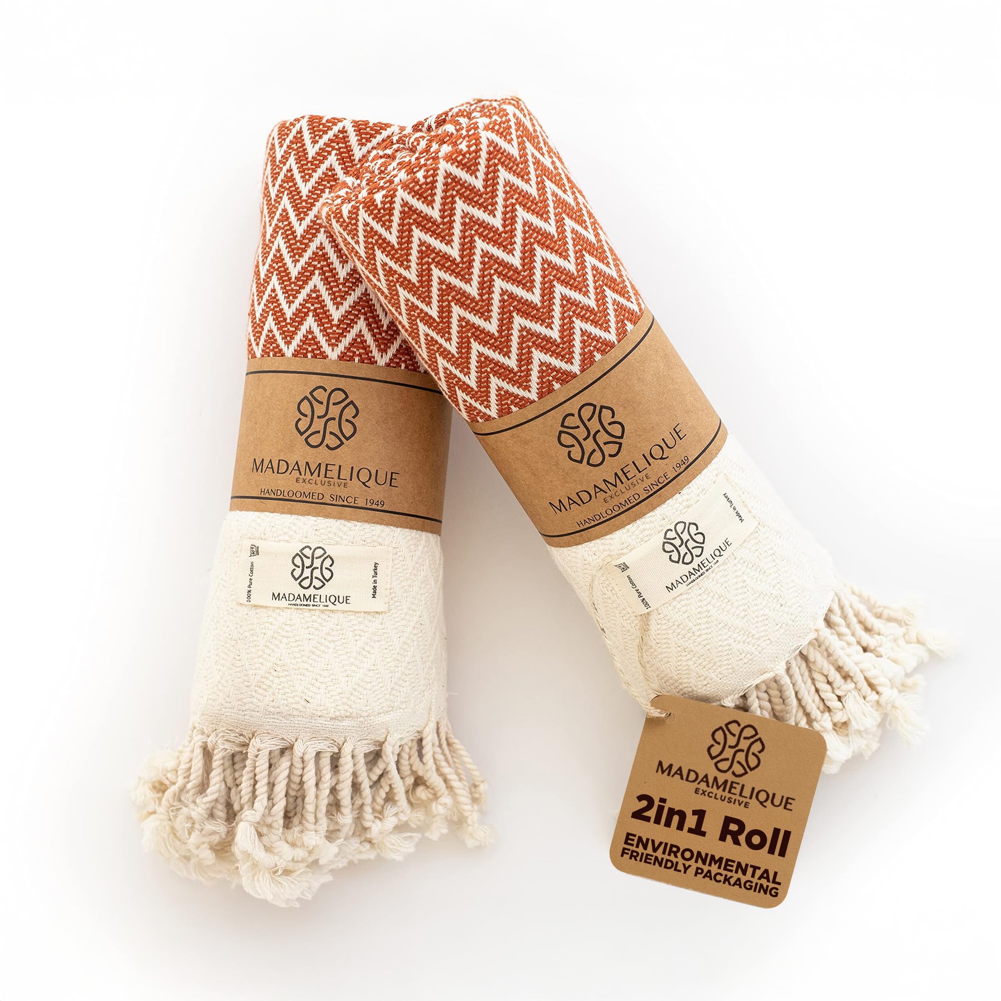 25 Thoughtful Hostess Gifts for Fall Parties, Friendsgiving and More! 6 Madamelique Terracotta Hand Towels