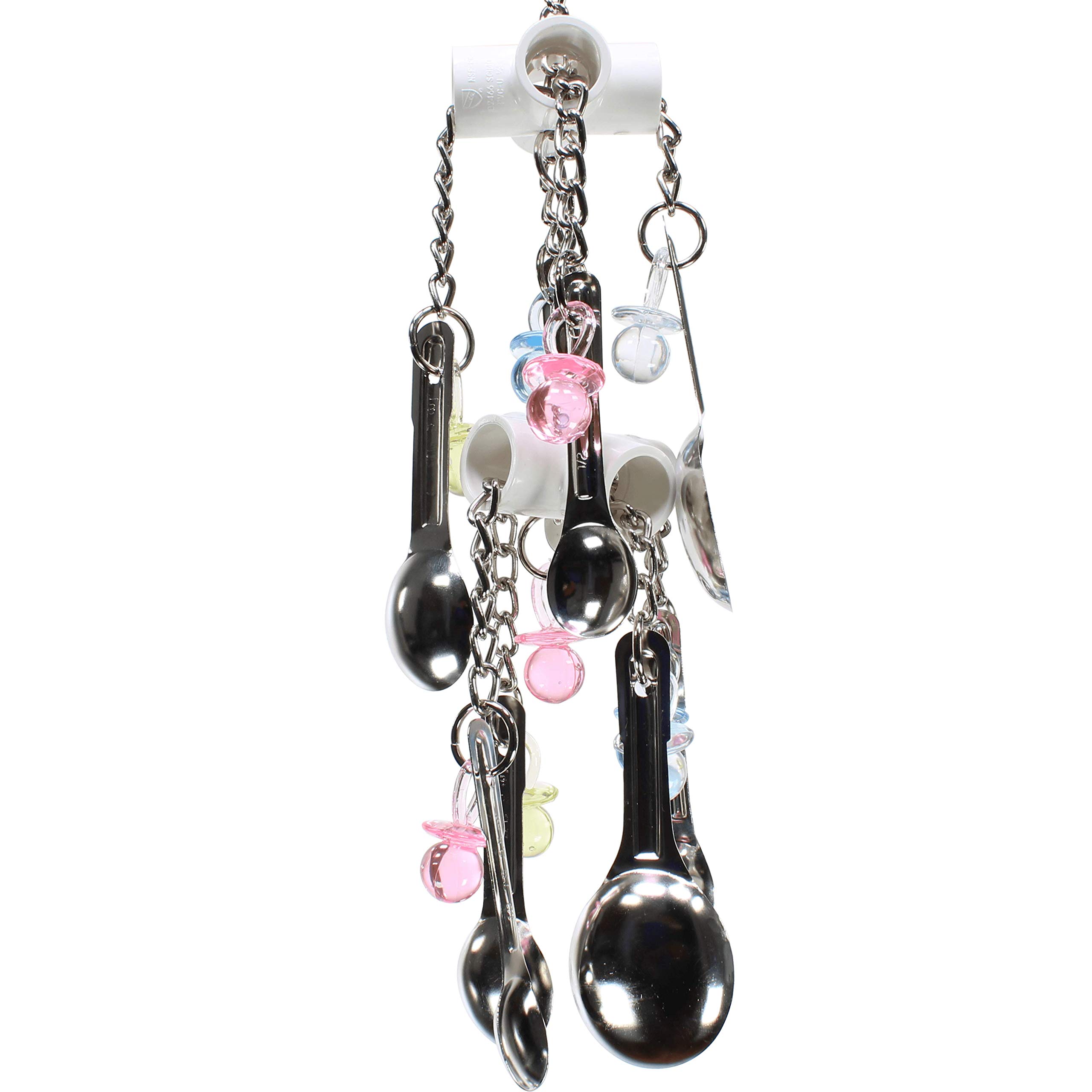 Bonka Bird Toys 3500 Duo Spoon Clacker Medium Bird Toy, 16