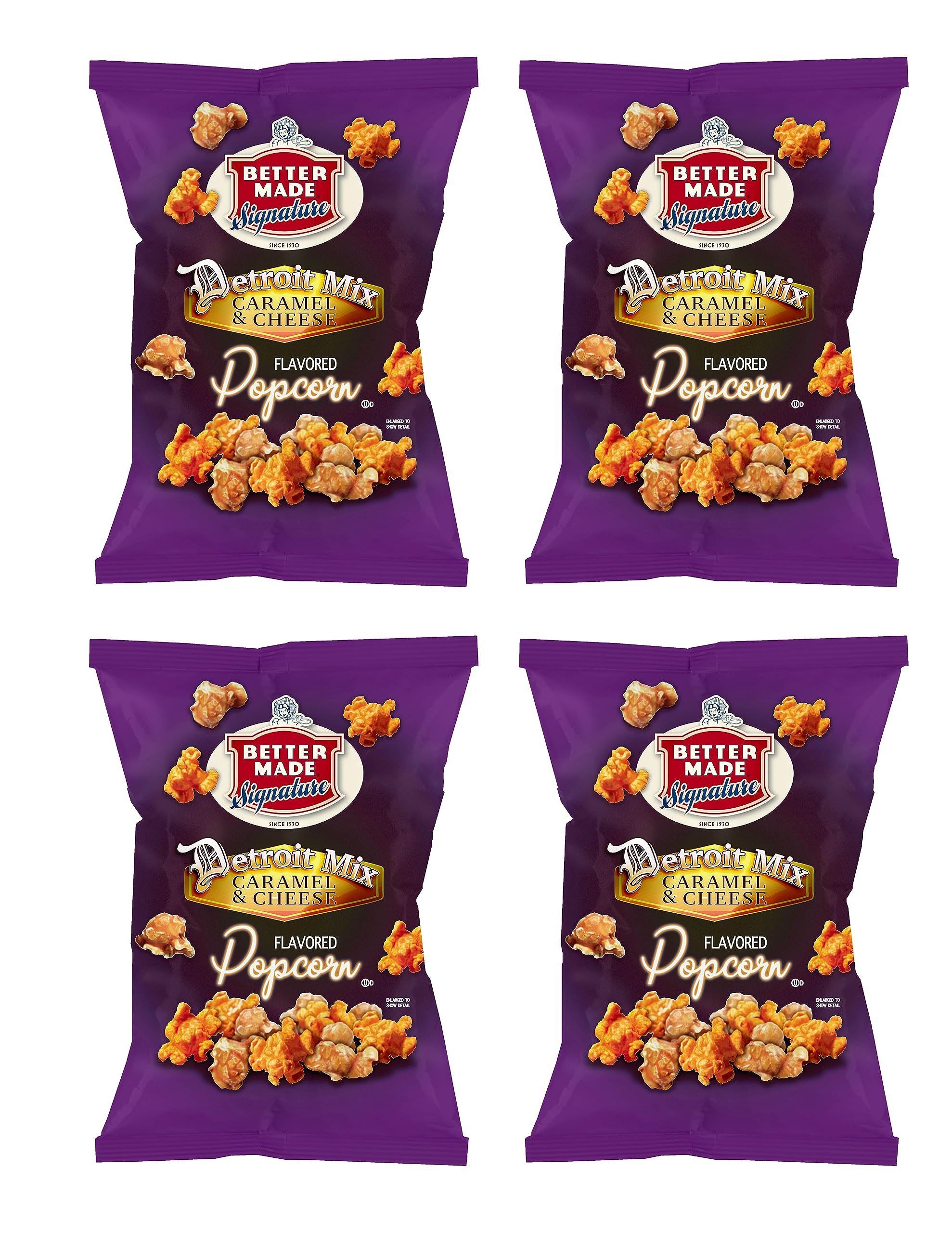 Better Made Special Popcorn (4) 6-8oz Bags - (Pack of 4) (DETROIT MIX)