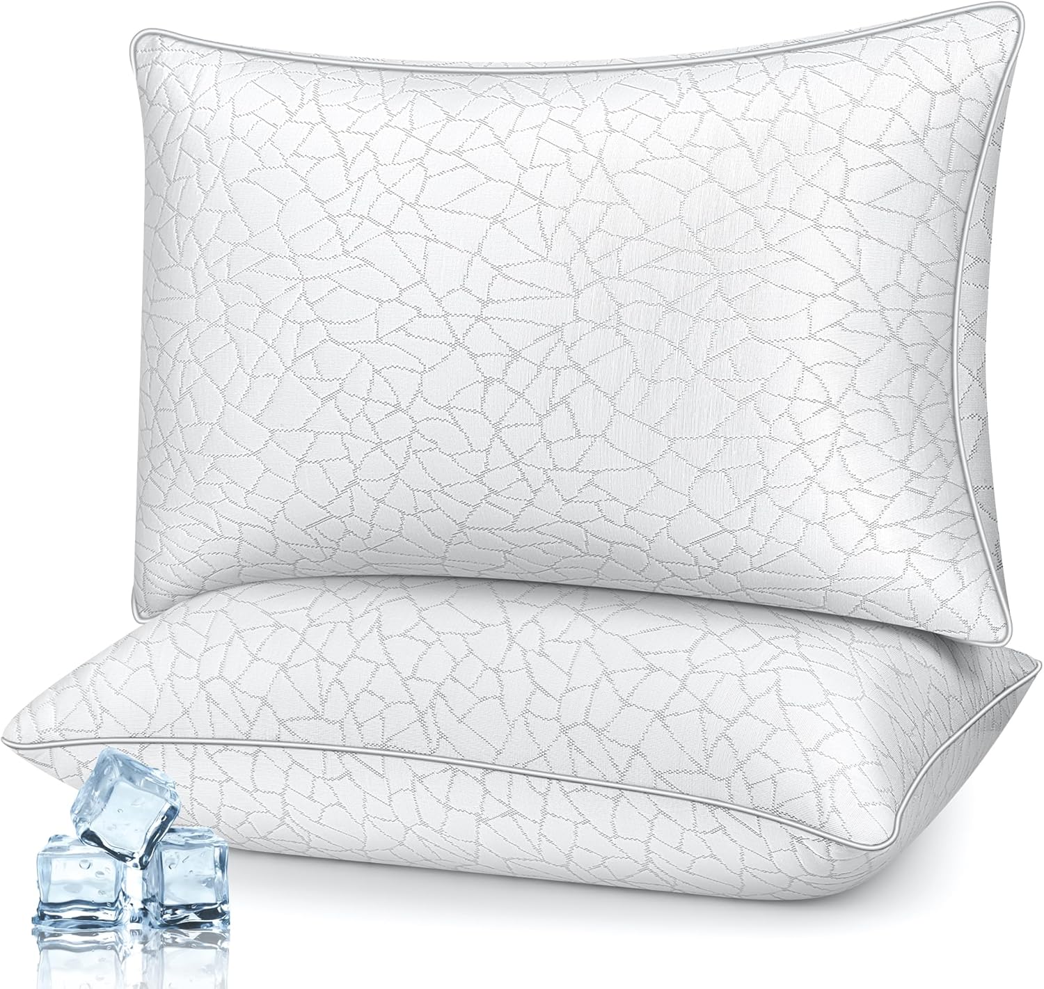 COZSINOOR YYZ-001 Bed Pillow, King Size, White 2 Count